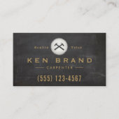 Carpenter Hammer Saw constructie verbouwing Visitekaartje (Voorkant)