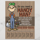 Carpenter Handyman Plumber Painter verdient geld Flyer (Voorkant)