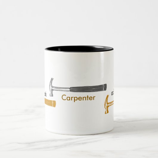 Carpenter Handyman Tweekleurige Koffiemok (Center)