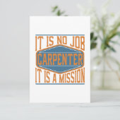 Carpenter - Het is geen baan, het is een missie Bedankkaart (Staand voorkant)