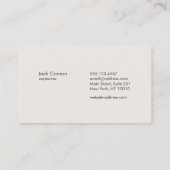 Carpenter Home Improvement Hammer en Saw Visitekaartje (Achterkant)