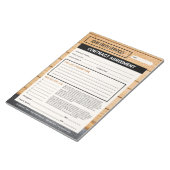 Carpenter Home Renovaties Overeenkomst Notitieblok (Schuin)