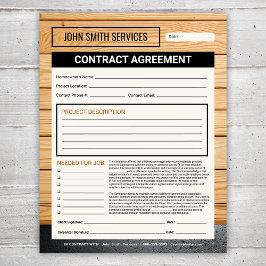 Carpenter Home Renovaties Overeenkomst Notitieblok