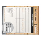 Carpenter Home Renovaties Service Formulier Factuu Notitieblok (Voorkant)