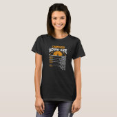 Carpenter Houlry Rate Extra Charges Sawdust Woodwo T-shirt (Voorkant volledig)