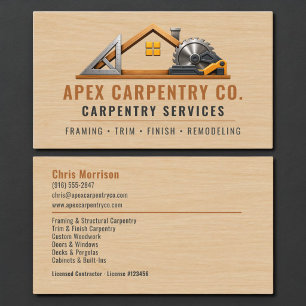 Carpenter Hout Professional Visitekaartje