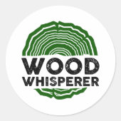 Carpenter - Houthisperer Ronde Sticker (Voorkant)