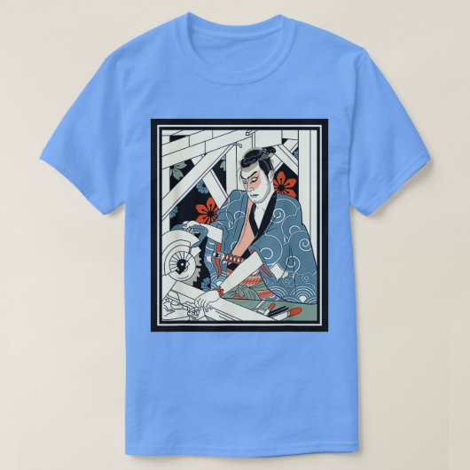 Carpenter Japans Samurai Warrior Armor Sword Fig T-shirt (Design voorkant)