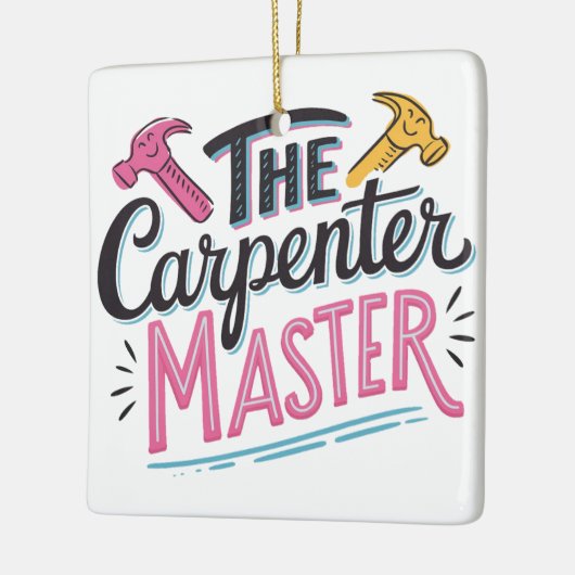 Carpenter job master  keramisch ornament (Links)
