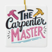 Carpenter job master  keramisch ornament (Voorkant)