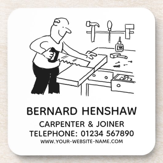 Carpenter & Joiner Beverage Coaster Bier Onderzetter (Voorkant)