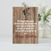 Carpenter Kaart (Staand voorkant)