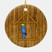 Carpenter Keramisch Ornament (Achterkant)