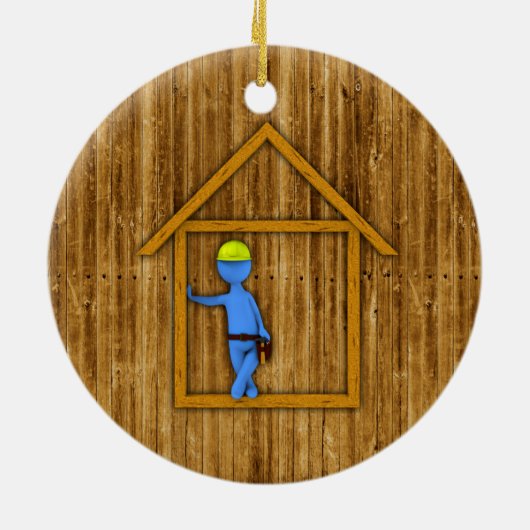 Carpenter Keramisch Ornament (Achterkant)