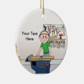 Carpenter - Male Keramisch Ornament (Rechts)