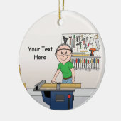 Carpenter - Male Keramisch Ornament (Links)