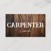 Carpenter mannelijk ontwerp visitekaartje (Achterkant)