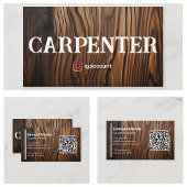 Carpenter mannelijk ontwerp visitekaartje