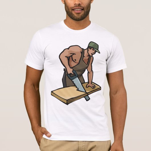 Carpenter Mannen T-Shirt (Voorkant)