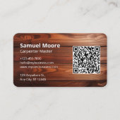 Carpenter Master Design Hout Visitekaartje (Voorkant)