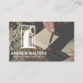 Carpenter Meting a Cut-Wood | Bouw Visitekaartje (Voorkant)