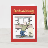 Carpenter- of Joiner-kerstkaart Feestdagen Kaart (Voorkant)