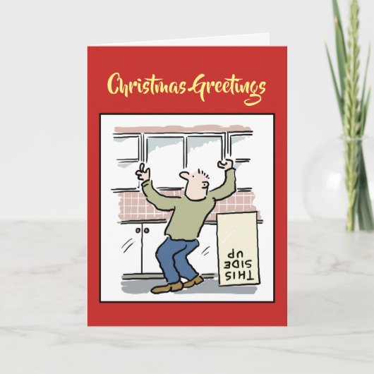 Carpenter- of Joiner-kerstkaart Feestdagen Kaart (Voorkant)