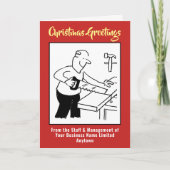 Carpenter- of Joiner-kerstkaart Feestdagen Kaart (Voorkant)