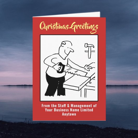 Carpenter- of Joiner-kerstkaart Feestdagen Kaart