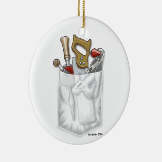 Carpenter Pocket Keramisch Ornament (Rechts)