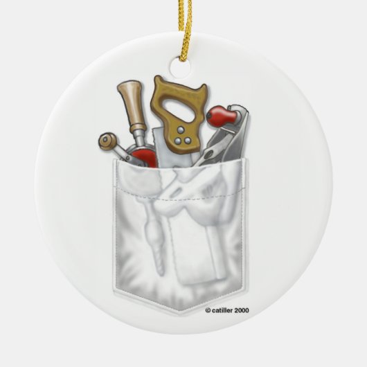 Carpenter Pocket Keramisch Ornament (Voorkant)