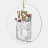 Carpenter Pocket Keramisch Ornament (Links)