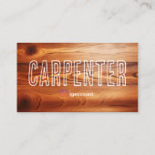 Carpenter Professioneel QR Code Steekproefontwerp Visitekaartje (Achterkant)