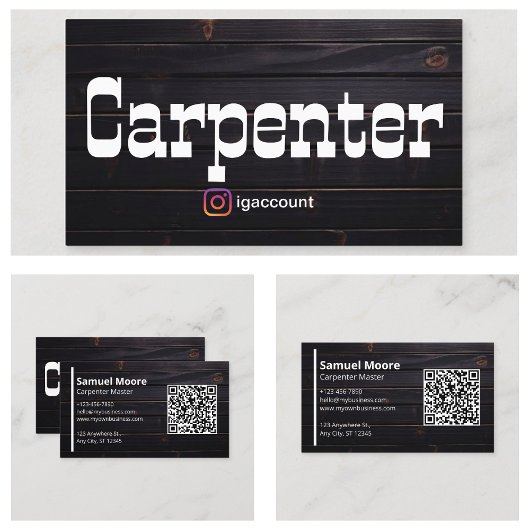 Carpenter QR-code Visitekaartje