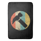 Carpenter Retro Hammer Badmat (Voorkant Verticaal)