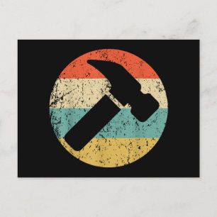 Carpenter Retro Hammer Briefkaart