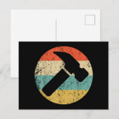 Carpenter Retro Hammer Briefkaart (Voorkant / Achterkant)