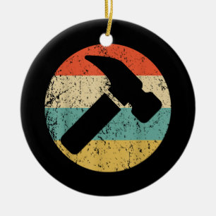 Carpenter  Retro Hammer Keramisch Ornament