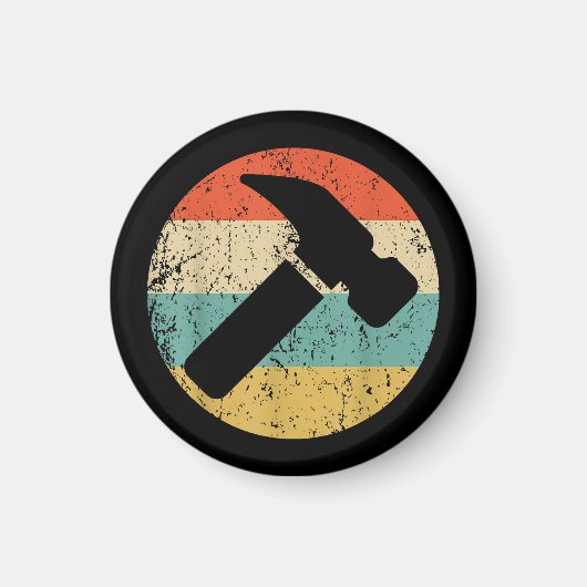 Carpenter Retro Hammer Magneet (Voorkant)