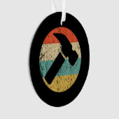 Carpenter Retro Hammer Ornament (voorkant)