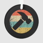 Carpenter Retro Hammer Ornament (achterkant)