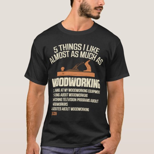  Carpenter Retro Woodworking T-shirt (Voorkant)