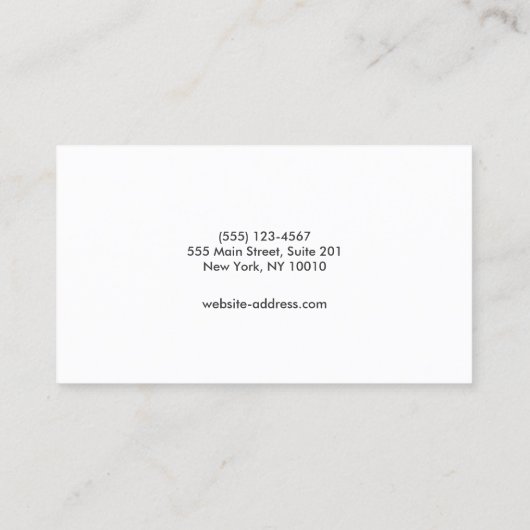 Carpenter Rustic Dark Wood Visitekaartje (Achterkant)