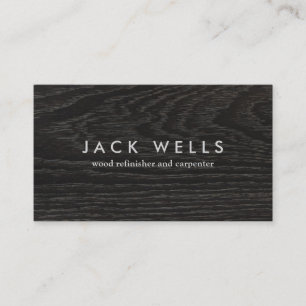 Carpenter Rustic Dark Wood Visitekaartje