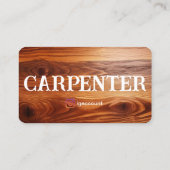 Carpenter Sample Visitekaartje (Achterkant)