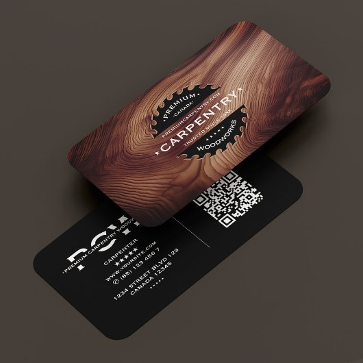 Carpenter Saw houtwerk constructie hout modern Visitekaartje