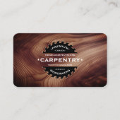 Carpenter Saw houtwerk constructie hout modern Visitekaartje (Voorkant)