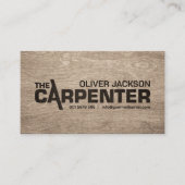 Carpenter Services coole logo-tekst Visitekaartje (Voorkant)