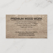 Carpenter Services coole logo-tekst Visitekaartje (Achterkant)