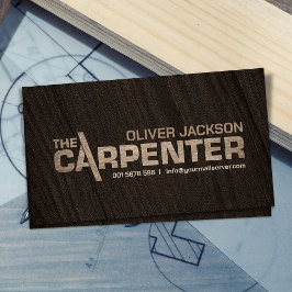 Carpenter Services coole logo-tekst Visitekaartje